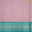 Pastel pink with light blue hamsam silk saree - Thenianantham