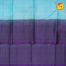 Ice Blue With Dark Purple Soft Silk Saree - Thenianantham