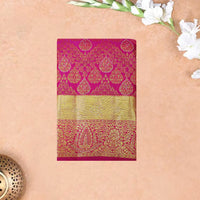PINK colour pure Kanchipuram silk saree
