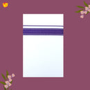 White with Dark Purple Fancy Border Single Layer Cotton Men’s Dhoti