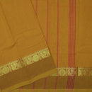 Mustard Yellow Pure Chettinad Cotton Saree without Blouse