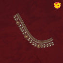 Maroon Bridal Aariwork Blouse - Thenianantham