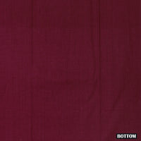 Peach Pink With Maroon  Cotton Ladies Chudithar Material