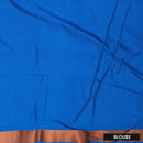 Pink With  Blue Soft Silk Saree