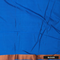 Pink With  Blue Soft Silk Saree