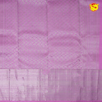 Light Lavender With Silver Zari Soft Silk Saree - Thenianantham