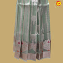 Light pink with Light green Girls Branded Readymade Pattu Pavadai - Thenianantham