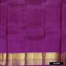 Deep Purple With Magenta Purple Copper Zari Border Soft Silk Saree