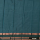 Bright Pink With Green Silk Cotton Saree