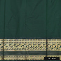 Lavender With dark green Vaira Oosi Silk Saree