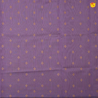 Mustard With Violet Floral Design Copper Zari Semi Silk Set Sarees - Thenianantham