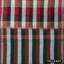 Multicolor Checked Linen Cotton Saree