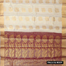 Couple Combo Tissue Silk Set – Men’s Shirt & Dhoti with Matching Women’s Saree With Fawn Gold Colour With Gold  Zari Border