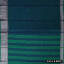 Green Colour Traditional Narayanpet Cotton Saree with Contrast Border