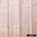 Baby Pink Tissue Wedding Silk Saree