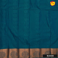 Honey Brown Traditional Motifs Soft Silk Saree - Thenianantham