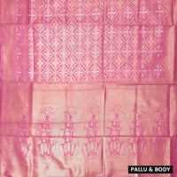 Pink Colour Fancy Weaving Saree