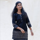 Mega- Black Color Ladies Branded Co-ord-set Readymade