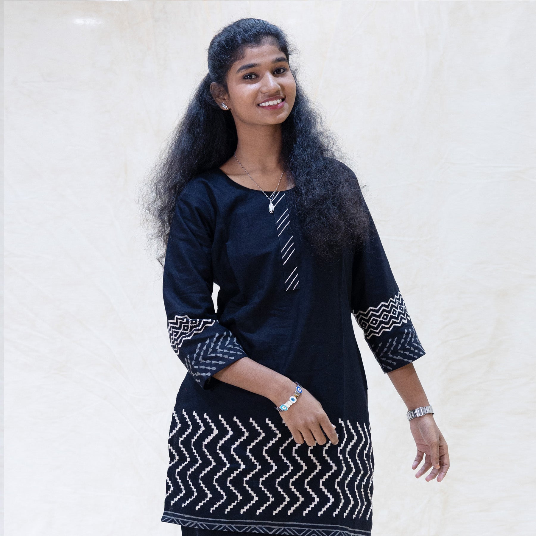 Mega- Black Color Ladies Branded Co-ord-set Readymade