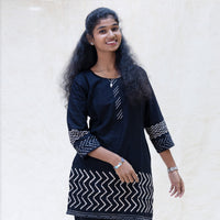 Mega- Black Color Ladies Branded Co-ord-set Readymade