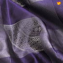 Purple With Gold Motifs Silver Zari Checked Pure Kanjivaram Subhalaya Soft Silk Saree - Thenianantham