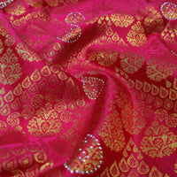PINK colour pure Kanchipuram silk saree
