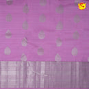 Light Lavender With Silver Zari Soft Silk Saree - Thenianantham