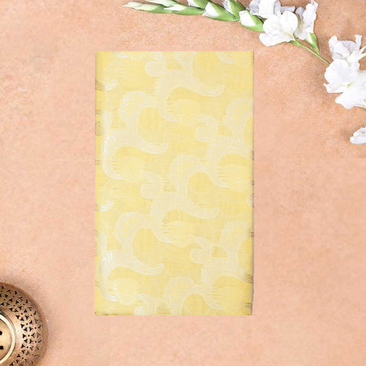 Yellow Colour Fancy Weaving Saree