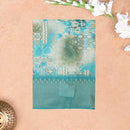 Teal Blue With green Dola Silk