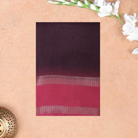 Dark Brown with Pink My sore Silk Saree