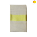 Southloom Exclusive Onam Kasavu Saree With Gold Zari Pattern (Matching Plain Blouse Included)