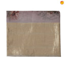 Pastel Pure Organza Silk With Long Zari Border With Floral Digital Print Saree - Thenianantham