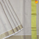 Southloom Exclusive Onam Kasavu Saree With Gold Zari Pattern (Matching Plain Blouse Included)