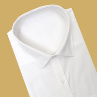 Men’s White  Cotton  Half Sleeve Shirt