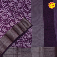 Dark Meganta Chanderi Silk Saree - Thenianantham