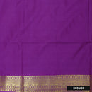Dark Green With Purple Soft Silk Saree