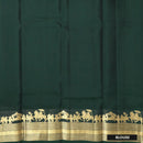 Bottle Green With Copper Zari Border Soft Silk Saree