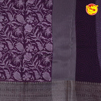 Dark Meganta Chanderi Silk Saree - Thenianantham