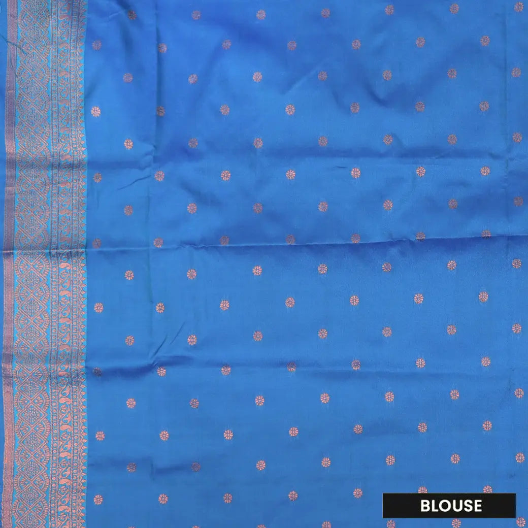 Purple with Blue Soft Silk Saree