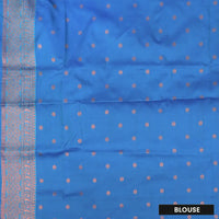 Purple with Blue Soft Silk Saree