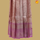 Light pink with Peach Girls Branded Readymade Pattu Pavadai - Thenianantham