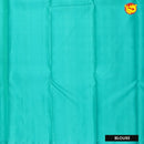 Yellow and turquoise blue pure soft silk saree - Thenianantham