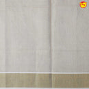 Southloom Exclusive Onam Kasavu Saree With Gold Zari Pattern (Matching Plain Blouse Included)