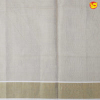 Southloom Exclusive Onam Kasavu Saree With Gold Zari Pattern (Matching Plain Blouse Included)