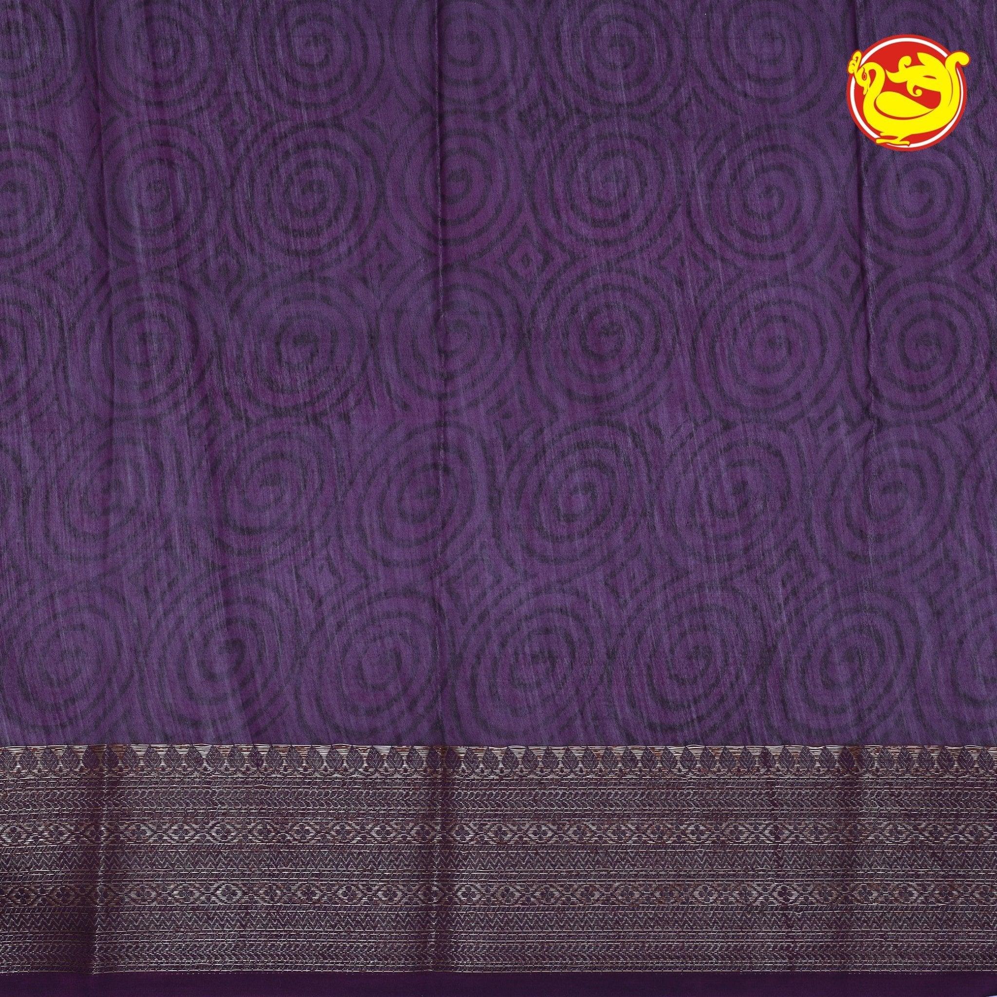 Dark Meganta Chanderi Silk Saree - Thenianantham