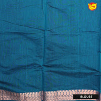 Deep Blue With Peacock Blue Kalyani Cotton Saree