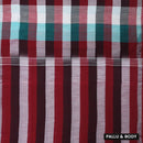 Multicolor Checked Linen Cotton Saree
