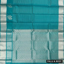 Turquoise Blue Soft Silk Saree