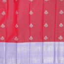 Red with Lavender Art Silk Saree