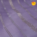 Lavender Dupion Saree With All Over Unique Zari Buttas & Intricate Pallu